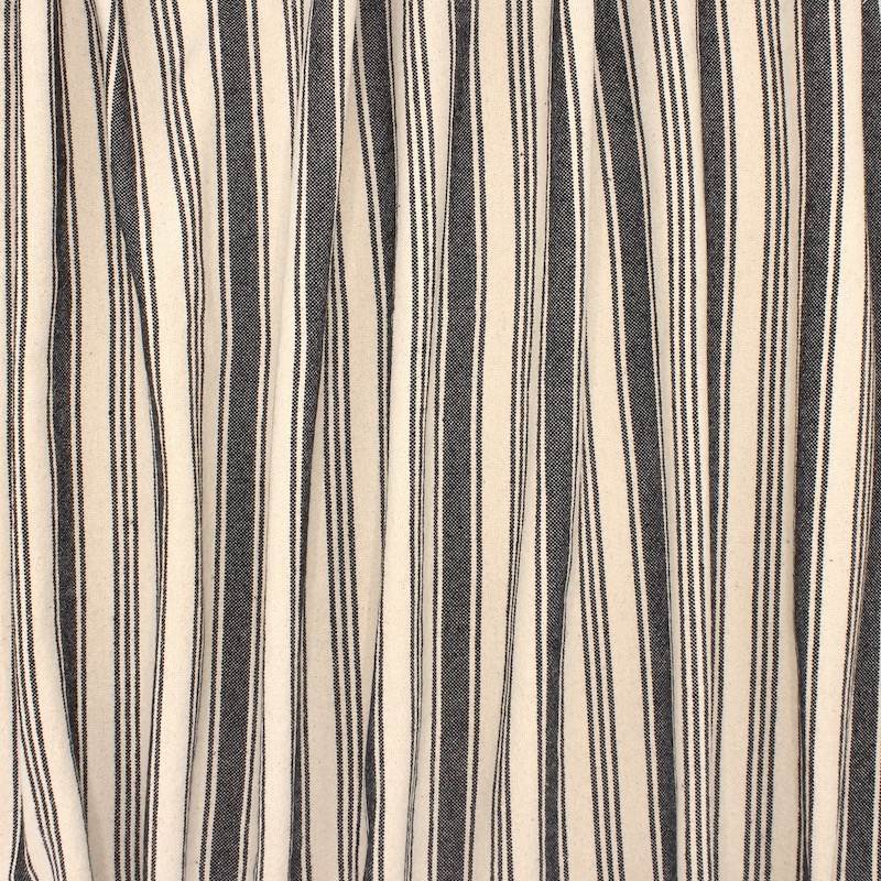 Indian cotton stripes - black