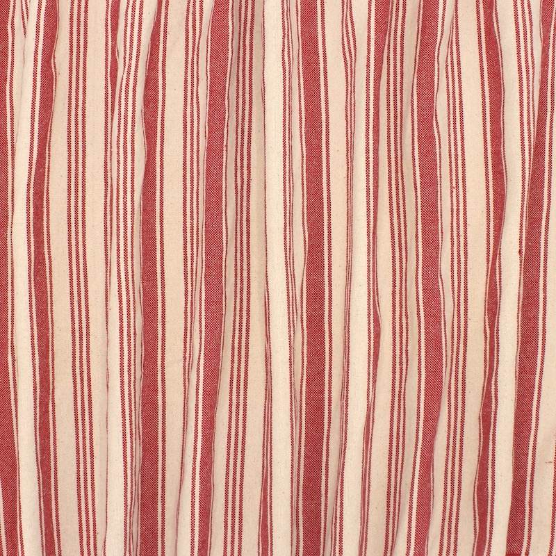 Indian cotton stripes - red