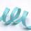 Ribbon with herringbone pattern - turquoise and white