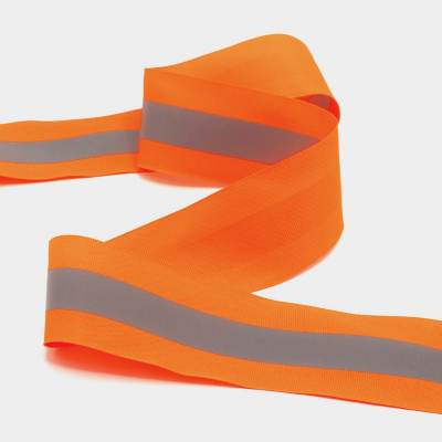 Reflective ribbon - neon orange