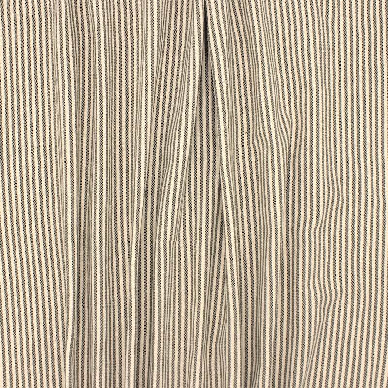 Indian cotton stripe fabric - khaki