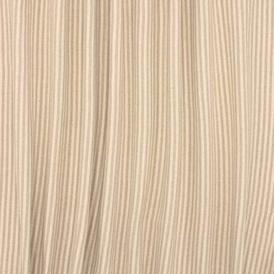 Indian cotton stripe fabric - ficelle