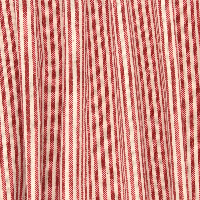 Tissu coton indien rayures - rouge