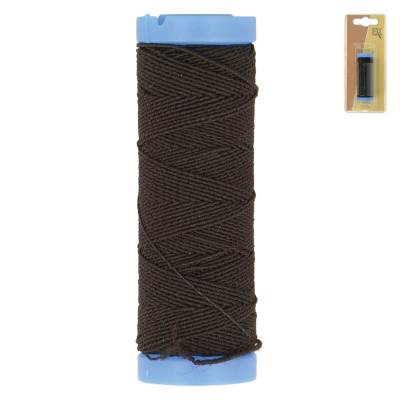 Elastic sewing thread - brown