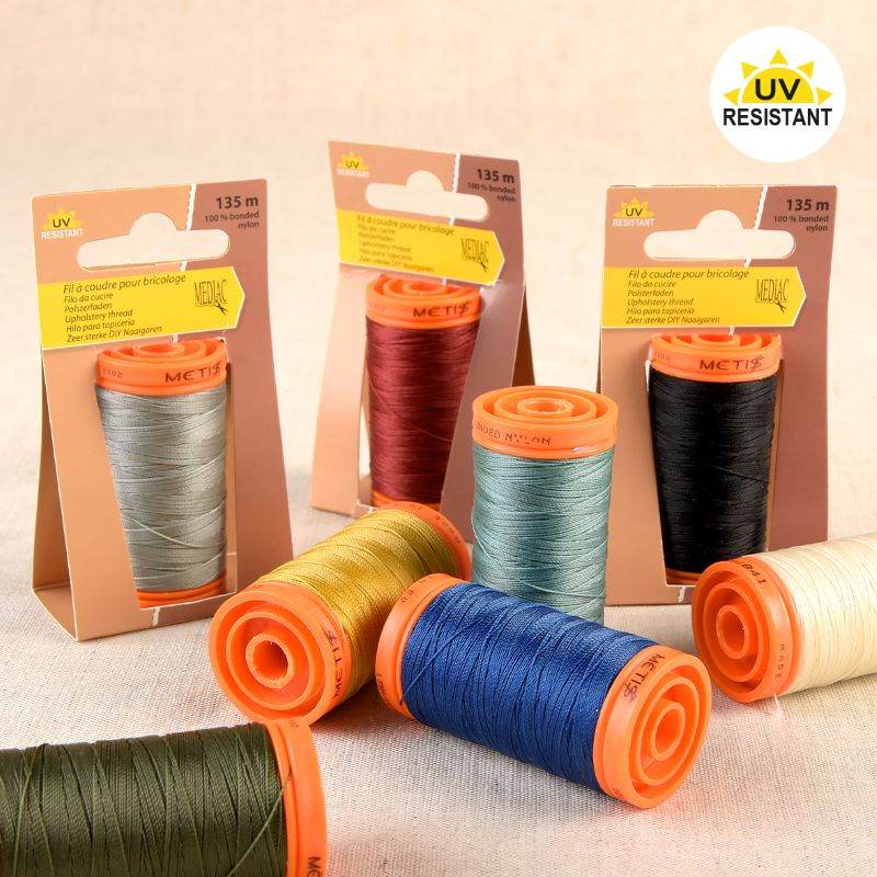 UV-resistant sewing thread - black