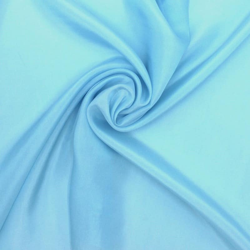 Silk satin - light blue