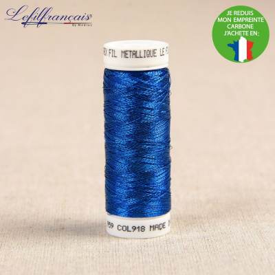 Metallic naaigaren - ultramarijn blauw