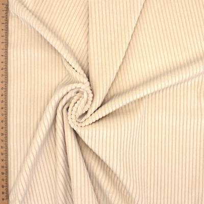 Stretch corduroy fabric - creme