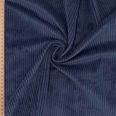 Stretch corduroy fabric - navyblue