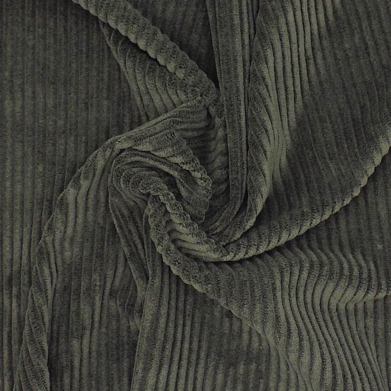 Stretch corduroy fabric - green