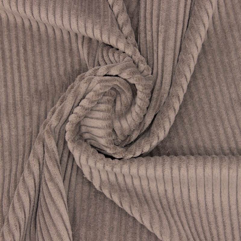 Stretch corduroy fabric - taupe