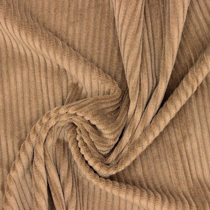 Stretch corduroy fabric - caramel