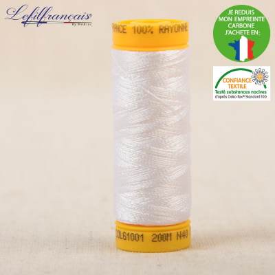 Embroidery thread white