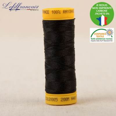 Embroidery thread black