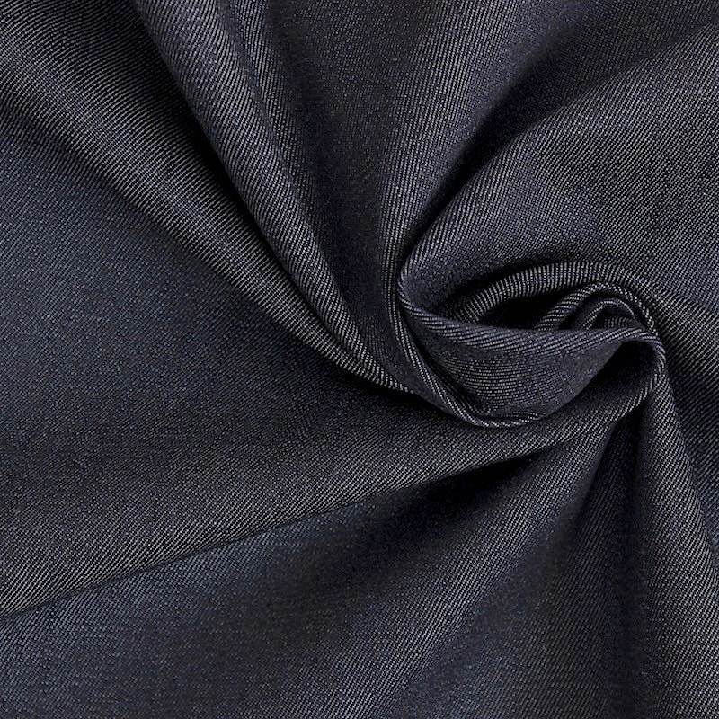 Stretch flexible denim fabric - dark blue