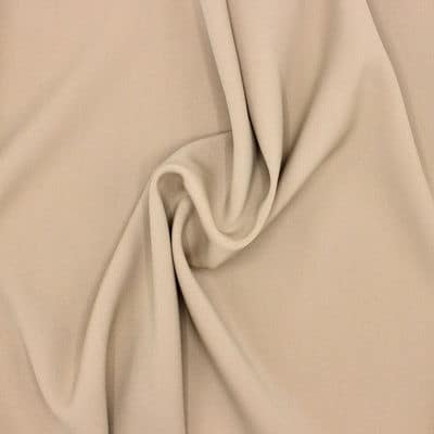 Dikke twill stof 100% scheerwol - beige