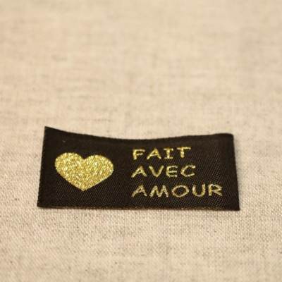 Sew-on label FAIT AVECAMOUR