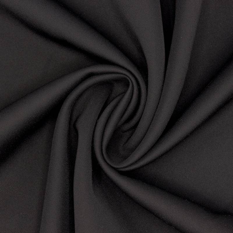 Scuba plain fabric - black