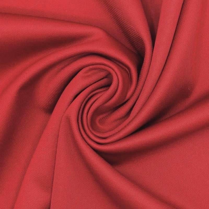 Fabric in cotton and polyamide - red 