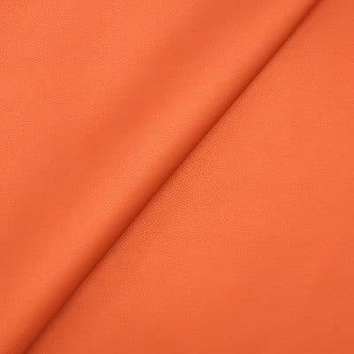 Faux leather - satined burnt orange