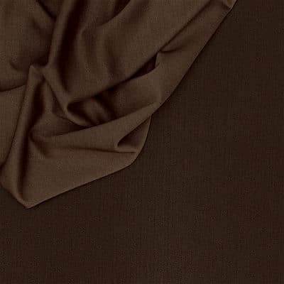 Thick jersey crêpe fabric - brown 