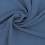 Plain viscose and linen fabric - denimblue