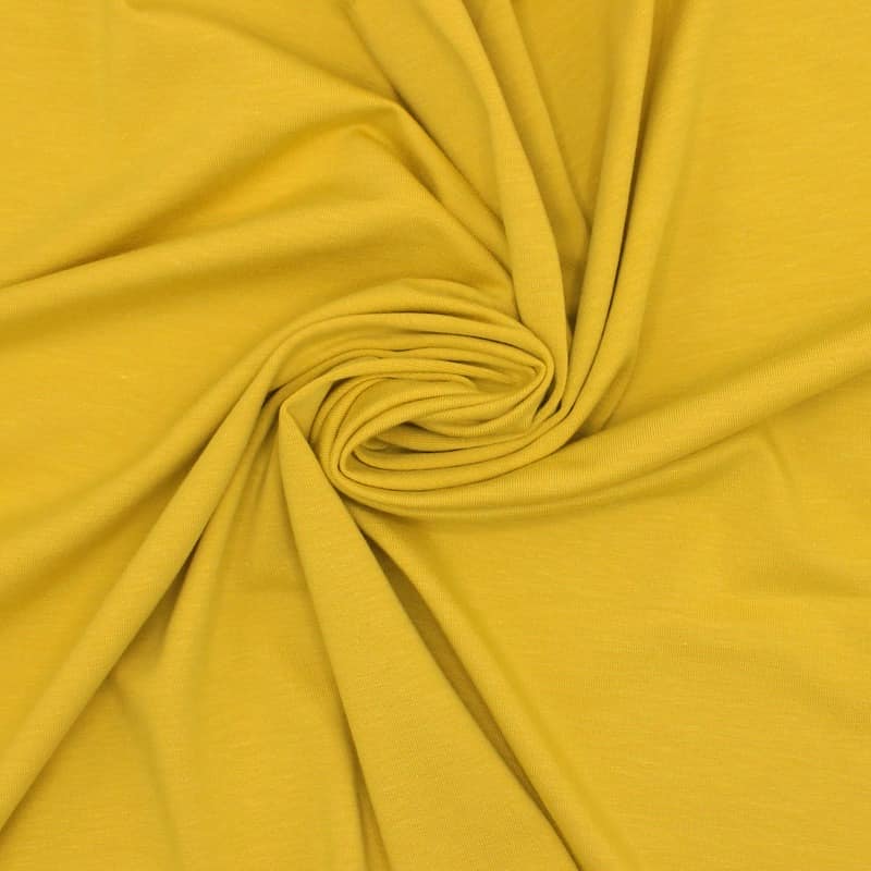 Plain jersey fabric - ochre