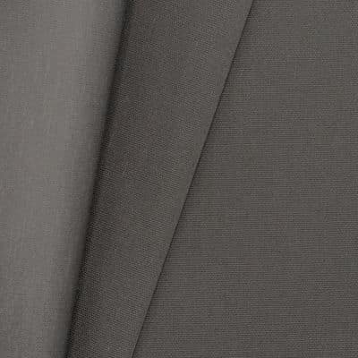 Coated outdoor fabric - plain storm grey 