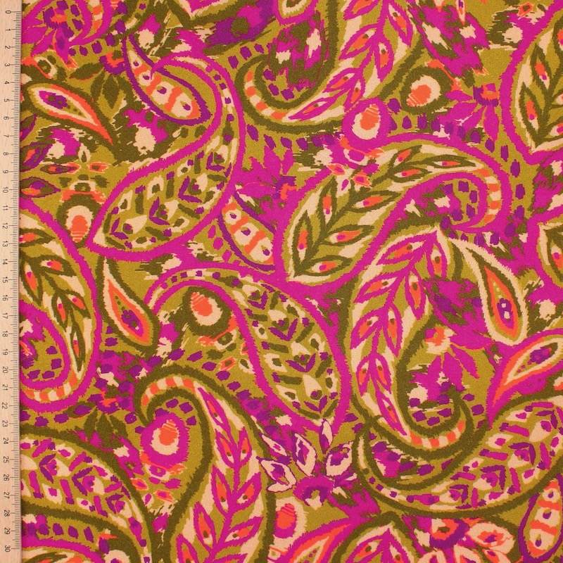 Floral viscose fabric - multicolour