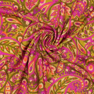 Floral viscose fabric - multicolour