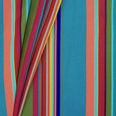 Outdoor fabric - multicolor stripes