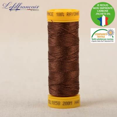 Embroidery thread chocolate