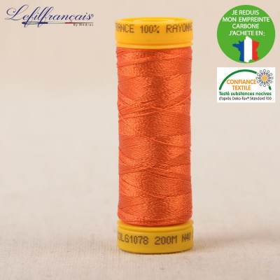 Embroidery thread- paprika orange