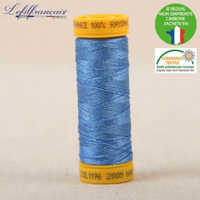 Embroidery thread-steel blue